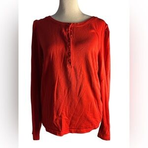 GAP xl red puffy shoulder long sleeved top